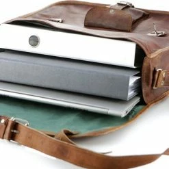 Coupon ✔️ Promo 👍 Oncedoce Satcheltas 17 Inch “Toledo” - Laptoptas – Cognac Bruin Echt Leer Businesstas 🔥 🌟 -Tassen-Dames Verkoop 550x367 12