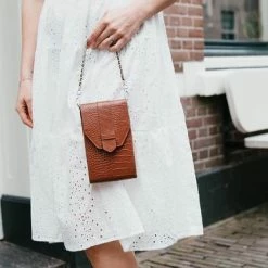 Flash-uitverkoop ✔️ Hete verkoop 😍 Mosz MŌSZ Croco Dames Telefoontasje / Crossbody / Phonebag - Leer - 🌟 ❤️ -Tassen-Dames Verkoop 550x367 4