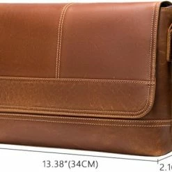 Beste Pirce 🌟 Coupon 🌟 Laptoptas Schoudertas Laptop Tas 13 3 Inch Heren Leer Licht Bruin - Urban U® ✔️ 😀 -Tassen-Dames Verkoop 550x375 2