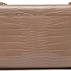 Promo 😍 Flash-uitverkoop 🌟 Guess Katey Croc Flap Shoulder Dames Crossbodybag - Beige 👏 🧨 -Tassen-Dames Verkoop 550x376 3