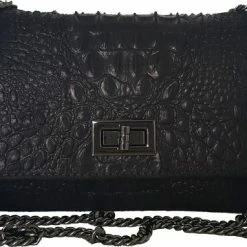 Begroting π Korting π TOUTESTBELLE - Klein Leren Tasje Overslag - Crossbody Schoudertasje - Dames - Leer, Suede - Zwart π π