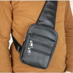 Goedkoop 🎉 Goedkoopste 🤩 Fana Bags Leren Crossbody Tas Heren Bruin - Crossbodytas Heren Leer - Nektasje - Herentassen Schuin - Rugzak Schuine Schouderband - Slingbag 👏 🌟 -Tassen-Dames Verkoop 550x384 3