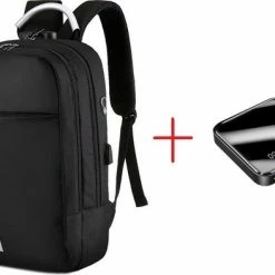 Begroting 😀 Top 10 ⌛ Merkloos Rugzak Anti-diefstal / 40x28x14cm (20l)/ Laptop 15,6 Inch / USB-oplaadpoort / Zwart / Powerbank (20mAh) 😍 😀