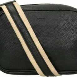 Uitgang π Aanbiedingen π DSTRCT Kleine Schoudertas / Crossbody Tas Dames - Leer - Floater Field - Zwart π― π€©