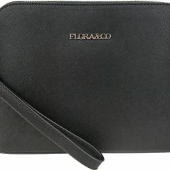 Flash-uitverkoop 🔥 Nieuw 🎁 Merkloos Saffiano Crossbody Tasje Flora & Co Zwart 😀 🧨