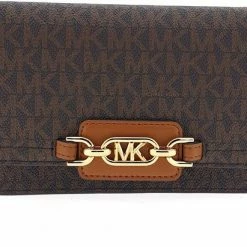 Nieuw ✔️ Goedkoopste 🛒 Michael Kors Heather Dames Clutch Crossbody Tas - Bruin 👍 👏 -Tassen-Dames Verkoop 550x411 4