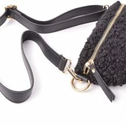 Promo 🧨 Beste Verkoop ⭐ Giuliano Teddy Bumbag / Heuptas Schoudertas Zwart 🤩 🥰 -Tassen-Dames Verkoop 550x416 2