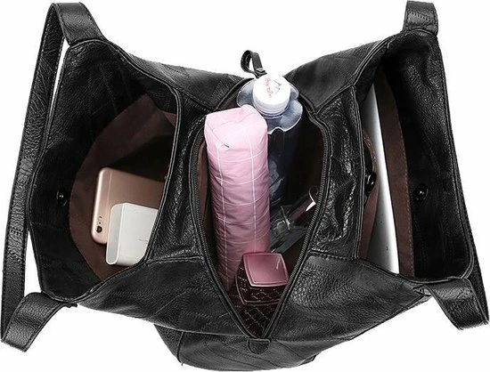 Groothandel 🎉 Beste deal 🔔 ZILOU® Schoudertas - Handtas - Vintage - Compact - Dames - Zwart 🧨 😍 6 Groothandel 🎉 Beste deal 🔔 ZILOU® Schoudertas - Handtas - Vintage - Compact - Dames - Zwart 🧨 😍 - Afbeelding 4