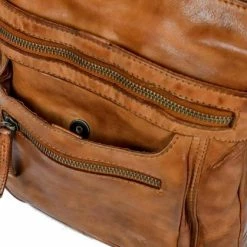 Goedkoop 👏 Begroting ✔️ Bear Design Marion Leren Schoudertas - Cognac 😀 ⭐ -Tassen-Dames Verkoop 550x419 1