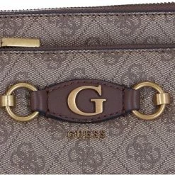 Flash-uitverkoop ✨ Beste recensies van 😍 Guess Izzy Double Pouch Dames Schoudertas - Beige Multi - Maat Geen 😍 ⭐ -Tassen-Dames Verkoop 550x424