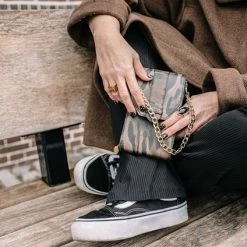 Nieuw 🔔 Korting 🔔 Mosz MŌSZ Leopard Dames Telefoontasje / Crossbody / Phonebag - Leer - Bruin 😉 😀 -Tassen-Dames Verkoop 550x424 3