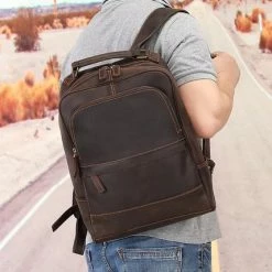 Flash-uitverkoop 💯 Kopen 🎁 Maris Quality Leather - Leren Laptop Rugzak - Echt Leer - Laptoptas 15 6 Inch - Hoge Kwaliteit - 15.6 Inch Laptop - Rugzak Heren - Rugzak Dames - Laptoptas - Rugtas - Unisex 💯 🛒 -Tassen-Dames Verkoop 550x428 6