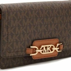 Nieuw ✔️ Goedkoopste 🛒 Michael Kors Heather Dames Clutch Crossbody Tas - Bruin 👍 👏 -Tassen-Dames Verkoop 550x429 4