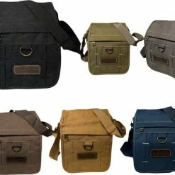 Flash-uitverkoop 🧨 Hete verkoop 😉 THL Design – Kleine Canvas Schoudertas – Heren / Dames – Crossbodytas – Zwart 🎁 ⌛ -Tassen-Dames Verkoop 550x434 3