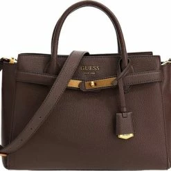 Beste Verkoop π€© Uitgang π Guess Enisa Maime Hobo Dames Handtas - Chocolate Brown βοΈ β