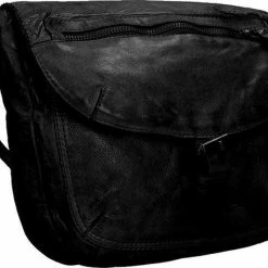 Kopen 😉 Promo 🥰 Bear Design Medium Schoudertas / Crossbody Tas Dames - Leer - Cow Lavato - Zwart 🌟 👏 -Tassen-Dames Verkoop 550x436 7