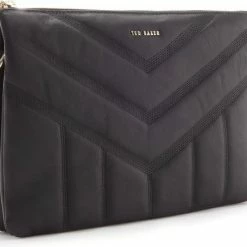 Beste Verkoop 😉 Top 10 ✨ Ted Baker Ayahla Dames Crossbody TasSchoudertas Leer - Zwart 🎉 🔔 -Tassen-Dames Verkoop 550x444 3