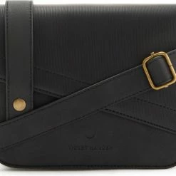 Uitgang π₯° Coupon π Violet Hamden Essential Bag Dames Crossbody Tas Leer - Zwart β¨ π
