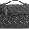 Beste Verkoop 🎉 Gloednieuw ❤️ Kurt Geiger Schoudertassen Dames / Handtas - Leer - Kensington Drench - Zwart 🎁 😍 -Tassen-Dames Verkoop 550x445 10