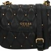 Nieuw 😀 Goedkoopste 🥰 Guess Medium Schoudertas / Crossbody Tas Dames - Triana - Zwart 🎁 🌟