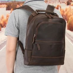 Flash-uitverkoop 💯 Kopen 🎁 Maris Quality Leather - Leren Laptop Rugzak - Echt Leer - Laptoptas 15 6 Inch - Hoge Kwaliteit - 15.6 Inch Laptop - Rugzak Heren - Rugzak Dames - Laptoptas - Rugtas - Unisex 💯 🛒 -Tassen-Dames Verkoop 550x451 6