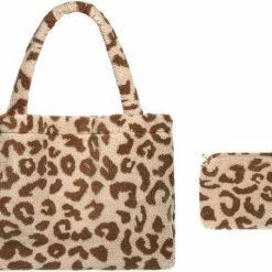 Gloednieuw 👏 Kopen 🎁 Jill Trendy Zeer Grote Teddy Bear Shopper, Beige/bruin ⭐ 🔔 -Tassen-Dames Verkoop 550x453