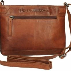Hete verkoop 🥰 Top 10 👍 Spikes & Sparrow Kleine Schoudertas / Crossbody Tas Dames - Leer - Bronco - Cognac 🥰 🧨 -Tassen-Dames Verkoop 550x454 1