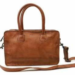 Beste deal 🤩 Beste deal 😉 Bear Design Arlo Leren Handtas / Crossbodytas - Cognac 🔥 🔔