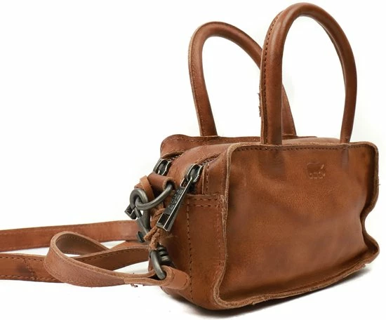 Nieuw β€οΈ Korting π₯° Bear Design Fia Leren Mini Handtas / Crossbodytas - Cognac π₯ π 4 Nieuw β€οΈ Korting π₯° Bear Design Fia Leren Mini Handtas / Crossbodytas - Cognac π₯ π - Afbeelding 2