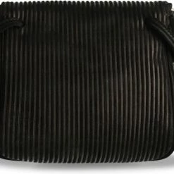 Flash-uitverkoop 🌟 Hete verkoop 🧨 Fred De La Bretoniere Dames Crossbody Tas / Schoudertas - Printed Suede - Zwart 🔔 🧨 -Tassen-Dames Verkoop 550x457 3