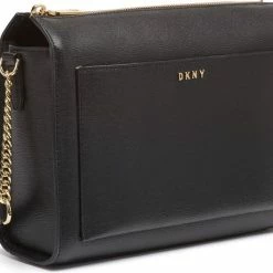 Top 10 😍 Gloednieuw 😀 DKNY Bryant Dames Crossbodytas - Zwart / Goud 🌟 ❤️ -Tassen-Dames Verkoop 550x460