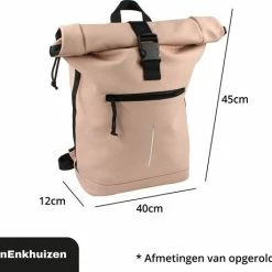 Korting 🥰 Promo ✨ Van Enkhuizen VanEnkhuizen Rolltop Rugzak Met Laptopvak 15,6 Inch - 20 Liter - Waterafstotend En Thermo Materiaal - Roze 😉 💯 -Tassen-Dames Verkoop 550x460 9