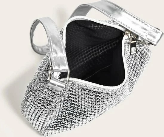 Beste deal π Coupon π€© 4 Season Must Haves Zilveren Glitter Schoudertas | Party Bag | Handtas | Party Collection | Feestdagen β β 4 Beste deal π Coupon π€© 4 Season Must Haves Zilveren Glitter Schoudertas | Party Bag | Handtas | Party Collection | Feestdagen β β - Afbeelding 2