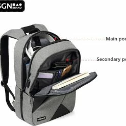 Nieuw ⭐ Goedkoop ✔️ Rugtas Laptoptas 13 14 15 16 Inch - DSGN BRAND® LPTB13456 - Grijs Zwart - Apple MacBook Air Pro En Laptop Rugzak - Laptophoes - USB - Waterdicht 🛒 🎉 -Tassen-Dames Verkoop 550x468 2