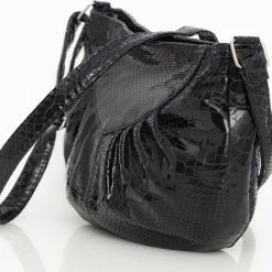 Promo 🎁 Uitgang 💯 Merkloos Leren Damestas Glanzend / Crocoprint Damestas Zwart / Schoudertas Dames / Damestas Zwart / Dames Schoudertas ✨ 🧨 -Tassen-Dames Verkoop 550x469 4