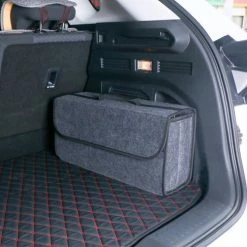Hete verkoop π Aanbiedingen π New Age Devi - XL Kofferbak Organiser Met Klittenband - Auto Opbergtas - Kofferbak Tas - Kofferbak Opbergbox - 20,4 Liter - Grijs π₯ π§¨