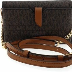 Nieuw ✔️ Goedkoopste 🛒 Michael Kors Heather Dames Clutch Crossbody Tas - Bruin 👍 👏 -Tassen-Dames Verkoop 550x490 3