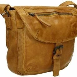 Kopen 😉 Promo 🥰 Bear Design Medium Schoudertas / Crossbody Tas Dames - Leer - Cow Lavato - Zwart 🌟 👏 -Tassen-Dames Verkoop 550x493 1