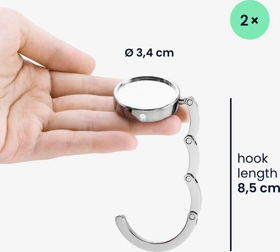 Beste recensies van ๐คฉ Uitgang ๐ Kwmobile Tashanger Voor Tafels - 2 Stuks - Uitvouwbare Tasophanger - Draagbare Tassenhaak - Hang Je Tas Veilig Op In Restaurant En Bar - In Zilver โ ๐ฅ 9 Beste recensies van ๐คฉ Uitgang ๐ Kwmobile Tashanger Voor Tafels - 2 Stuks - Uitvouwbare Tasophanger - Draagbare Tassenhaak - Hang Je Tas Veilig Op In Restaurant En Bar - In Zilver โ ๐ฅ - Afbeelding 7