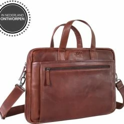 Goedkoop 🥰 Nieuw ⌛ JAP Fashion JAP Business Laptoptas - Echt Leer - Waterdicht - Voor Heren En Dames - 15,6 Inch - Cognac 👏 🔔 -Tassen-Dames Verkoop 550x502 4