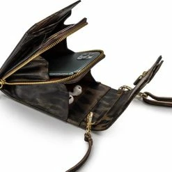 Nieuw 🔔 Korting 🔔 Mosz MŌSZ Leopard Dames Telefoontasje / Crossbody / Phonebag - Leer - Bruin 😉 😀 -Tassen-Dames Verkoop 550x506 2