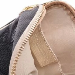 Groothandel 👏 Beste deal ⌛ Giuliano Leren Telefoontasje - Schoudertas - Zwart / Beige 😉 👍 -Tassen-Dames Verkoop 550x509 9