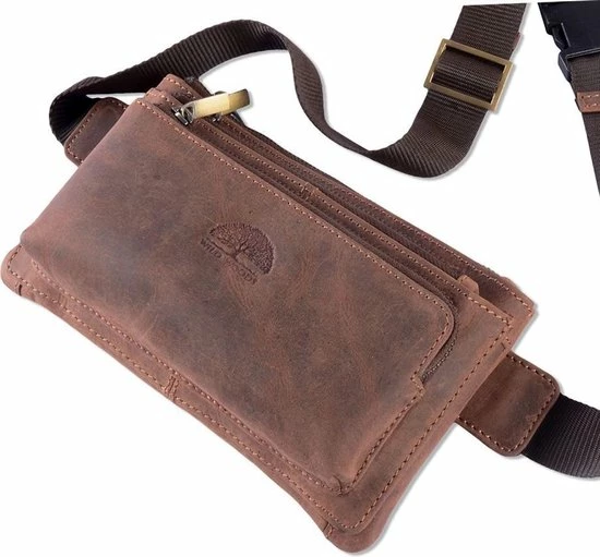 Hete verkoop π Begroting π€© Wild Woodss WILD WOODS Moderne Leren Heuptas Met 3 Ritsen Compact – Fanny Pack - Buffelleer - Vintage Donkerbruin π₯° π 5 Hete verkoop π Begroting π€© Wild Woodss WILD WOODS Moderne Leren Heuptas Met 3 Ritsen Compact – Fanny Pack - Buffelleer - Vintage Donkerbruin π₯° π - Afbeelding 3