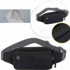 Begroting ⌛ Uitgang 🥰 Merkloos Heuptasje - Fanny Pack Voor Op Reis – Buideltasje – Heuptasje Gaatje Voor Koptelefoon Oordopjes - Festival Musthaves – Waistpack - Smartphone Heuptas – Blauw ✔️ 😍 -Tassen-Dames Verkoop 550x513 3