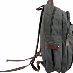 Gloednieuw 👍 Beste recensies van 🥰 Yakfield - Rugzak - 20 Liter – Casual Model - Kado - Heren - Geschikt Voor Laptop - 👜 👜 Handbagage- Schooltas - Zwart Antraciet Grijs- Vintage Canvas Katoen – Heren En Dames - 44 X 30 X 15 Cm - Pukkel 🧨 🛒 -Tassen-Dames Verkoop 550x515