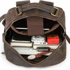 Flash-uitverkoop 💯 Kopen 🎁 Maris Quality Leather - Leren Laptop Rugzak - Echt Leer - Laptoptas 15 6 Inch - Hoge Kwaliteit - 15.6 Inch Laptop - Rugzak Heren - Rugzak Dames - Laptoptas - Rugtas - Unisex 💯 🛒 -Tassen-Dames Verkoop 550x515 8