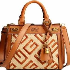 Top 10 ✔️ Hete verkoop 🛒 Guess Medium Schoudertas / Crossbody Tas Dames - Leer - Katey - - Print 🎁 ✨ -Tassen-Dames Verkoop 550x516