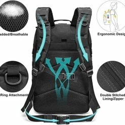 Korting 🔥 Flash-uitverkoop 🧨 IBright 45L Militaire Rugzak | Tactische Rugzak | Oxford Stof | Waterdicht | Zwart 🔥 👏 -Tassen-Dames Verkoop 550x521 7