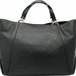 Flash-uitverkoop 💯 Korting 🌟 Michael Kors Grab Tote Brooklyn Dames Handtas - Zwart 🥰 ⭐ -Tassen-Dames Verkoop 550x522 5