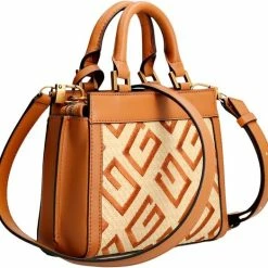Top 10 ✔️ Hete verkoop 🛒 Guess Medium Schoudertas / Crossbody Tas Dames - Leer - Katey - - Print 🎁 ✨ -Tassen-Dames Verkoop 550x524 4